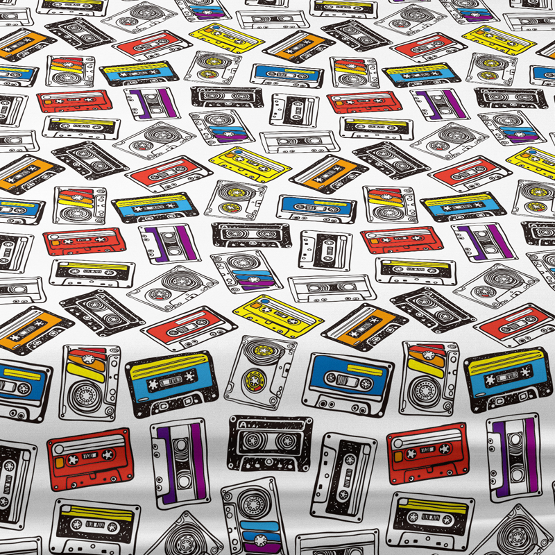1 set of magnetic tape patterned frosted bed sheets, bedroom printed bed cover, bedding (excluding pillowcases)