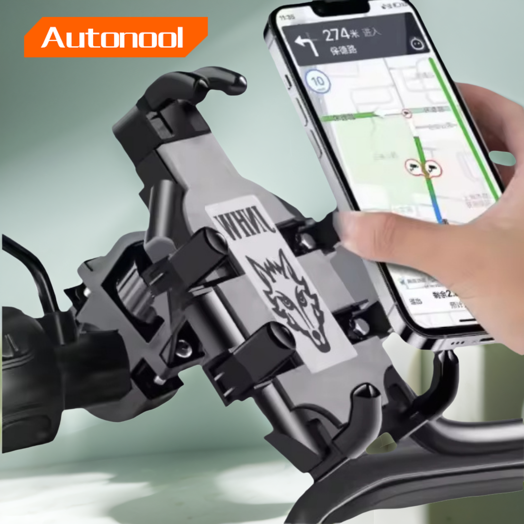 Soporte Universal mejorado para teléfono móvil, ocho garras para motocicleta, Scooter, ATV, bicicleta, e-bike