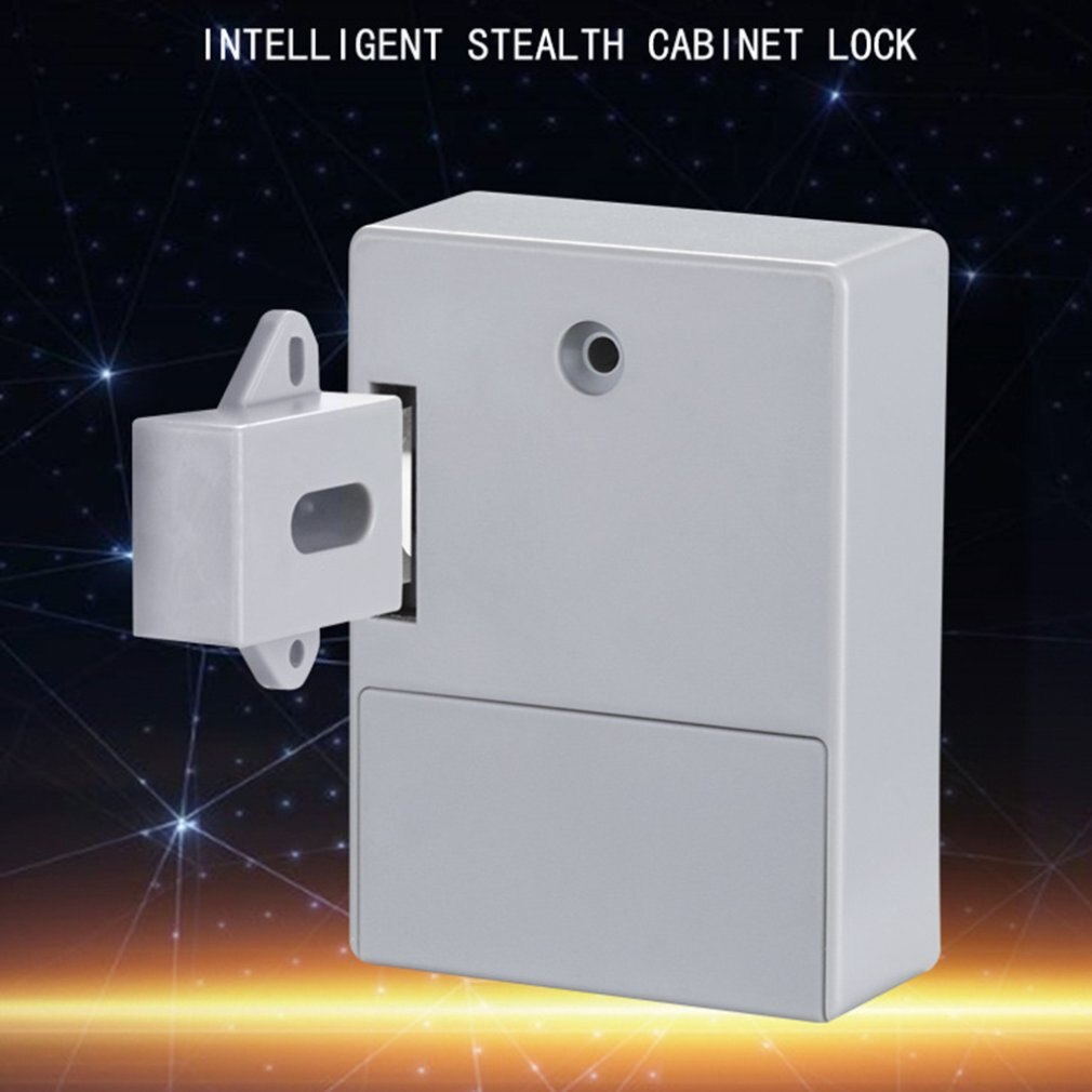 Free Hole Invisible Mortise Lock Drawer Lock Induction Lock Wardrobe Door Smart Lock Shoe Cabinet Electronic Card Lock