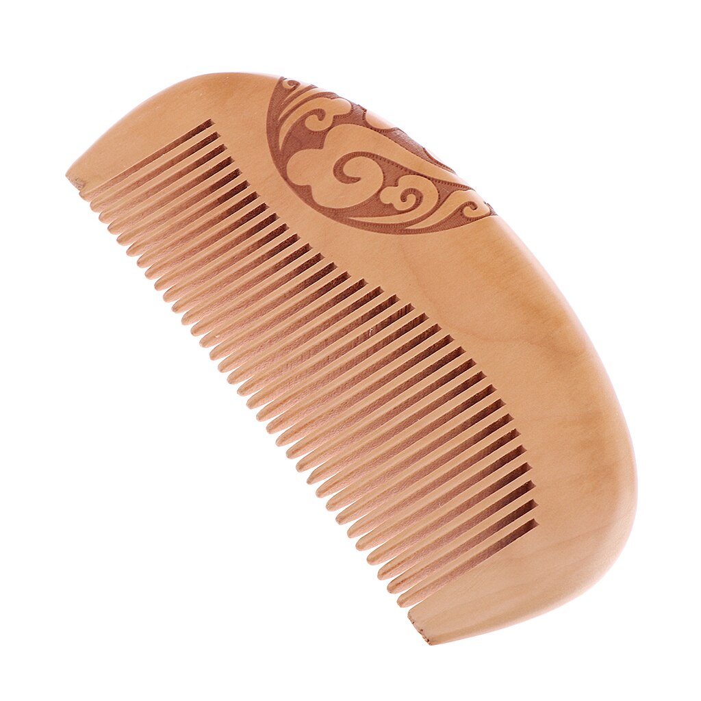 Cepillo de pelo grueso hecho a mano para hombres, peine de madera de 5 pulgadas, de bolsillo, hecho a mano