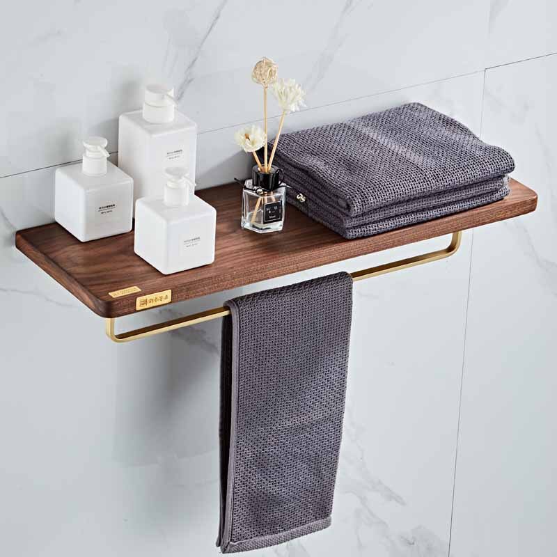 Juego de accesorios de baño, toallero, soporte de papel, barra de toalla, estante de esquina, soporte para escobilla de baño, Set de accesorios de baño dorado cepillado