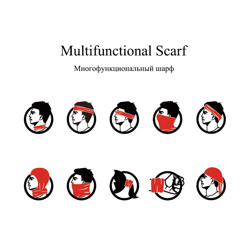 Summer Men Scarf Ice Silk Anti-sweat Headwear Outdoor Cool Sun-proof Face Mask Elastic Wind-proof Anti-UV Bandana Fast