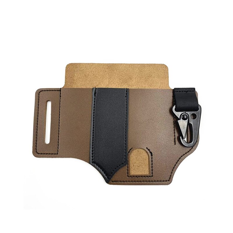 Multi-Purpose Poly Tool Holder Outdoor Waist Bag^*: Taupe pu