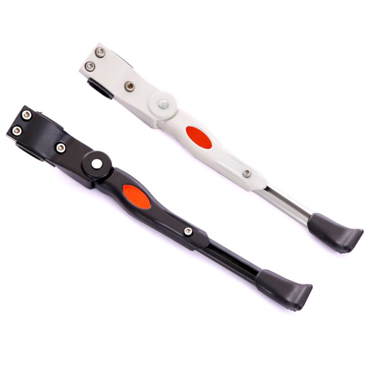 Bike Kickstand Adjustable Aluminum Alloy Bicycle Parking Side Leg Supporter Mountain Bike Natooke Black White