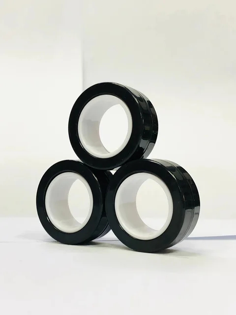 Anillos magnéticos Fidget Toy para adultos, Idea TDAH Ansiedad Juego de juguetes magnéticos Fidget Spinner Anillos para aliviar, para adolescentes