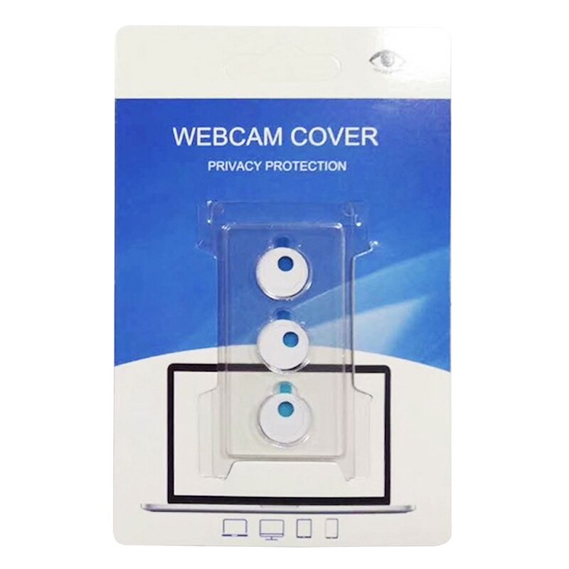 1/3Pcs Universele Webcam Cover Anti-Peep Ronde Slide Camera Privacy Beveiliging Sticker Voor Telefoon Laptop Tablet lens Privacy Sticker: white 3pcs