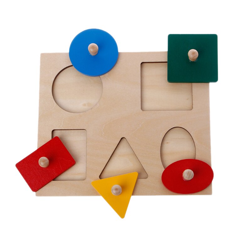 Shapes Sorting Puzzle Geometry Board Education Preschool Kids Toys: Default Title