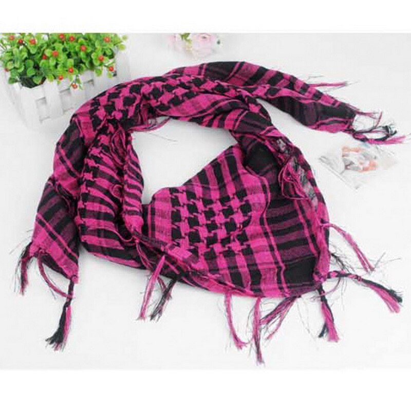 Unisex Sjaals Mode Vrouwen Mannen Arabische Shemagh Keffiyeh Palestina Sjaal Wrap Lente Plaid Sjaal Voor Vrouwen: 6