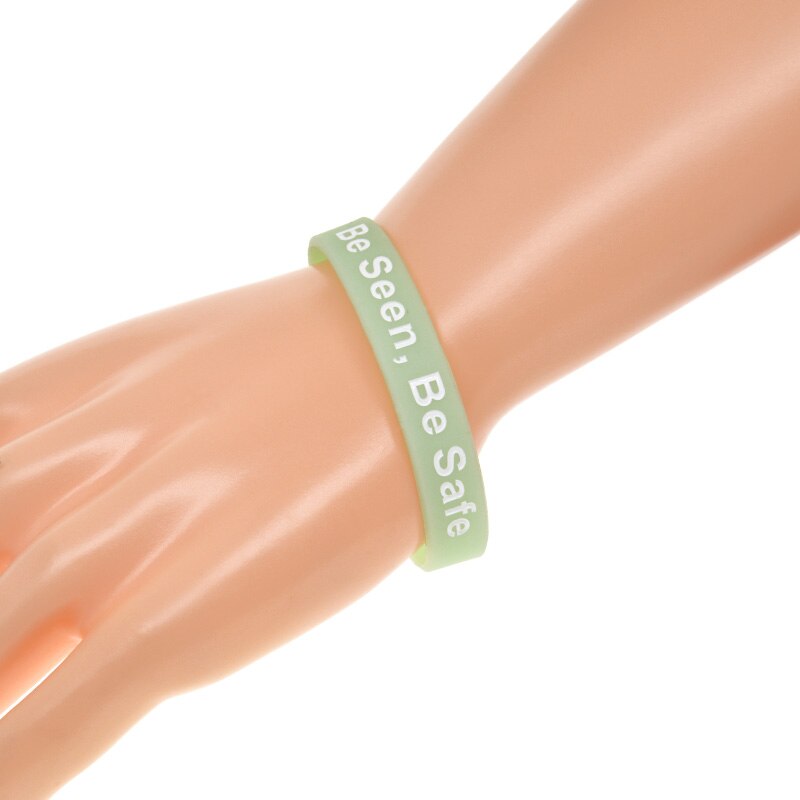 Obh 50 Stuks Worden Gezien Worden Veilig Siliconen Polsbandje Glow In Dark Band Voor Night Runner
