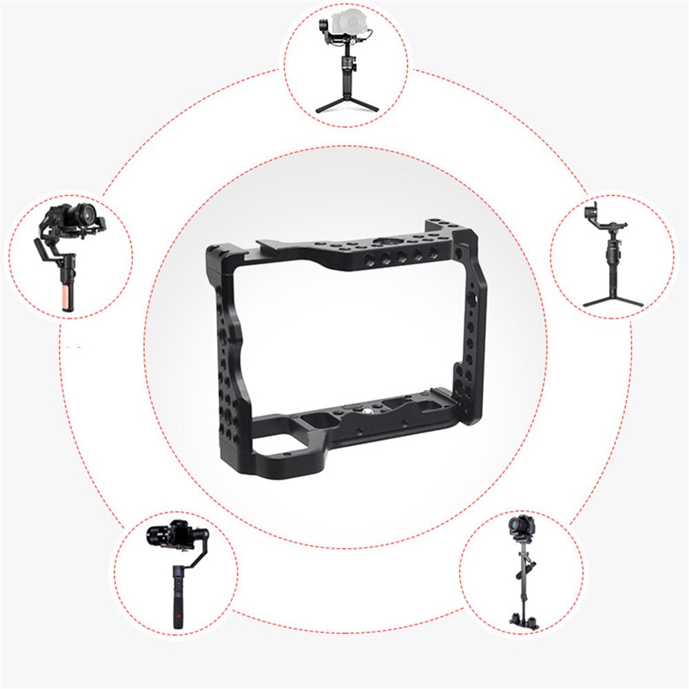 Quick Release Camera Cage with Shoe Mount for Sony A9 II Alpha Camera Shooting Video Film Making Stabilizer