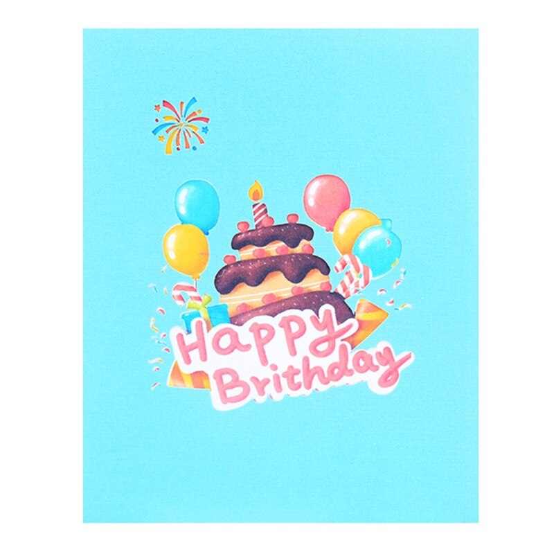 XXFA zwierzęta kreskówkowe pojawiają się kartka urodzinowa z okazji urodzin ręcznie robione 3D wyskakujące okienko kartki z życzeniami dla żony mama tata dziecko dzieci