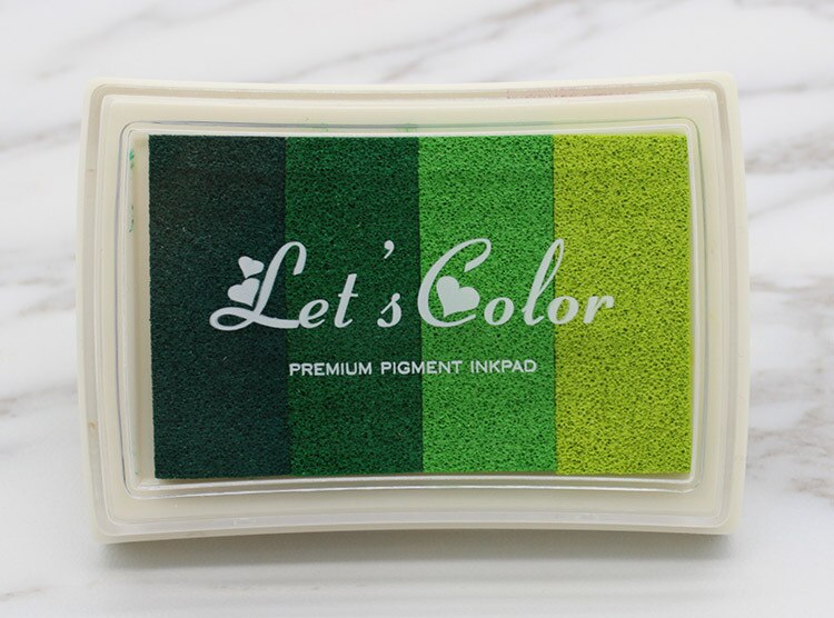 Almohadilla de tinta para álbum de recortes, sellos coloridos de tinta para decoración, sellos de sellado, pintura, de boda, 1 caja/5 colores: E