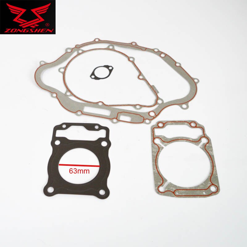 zongshen motorcycle RX1 RX1S 150cc ZS150-51 engine gasket 63mm cylinder head gasket accessories