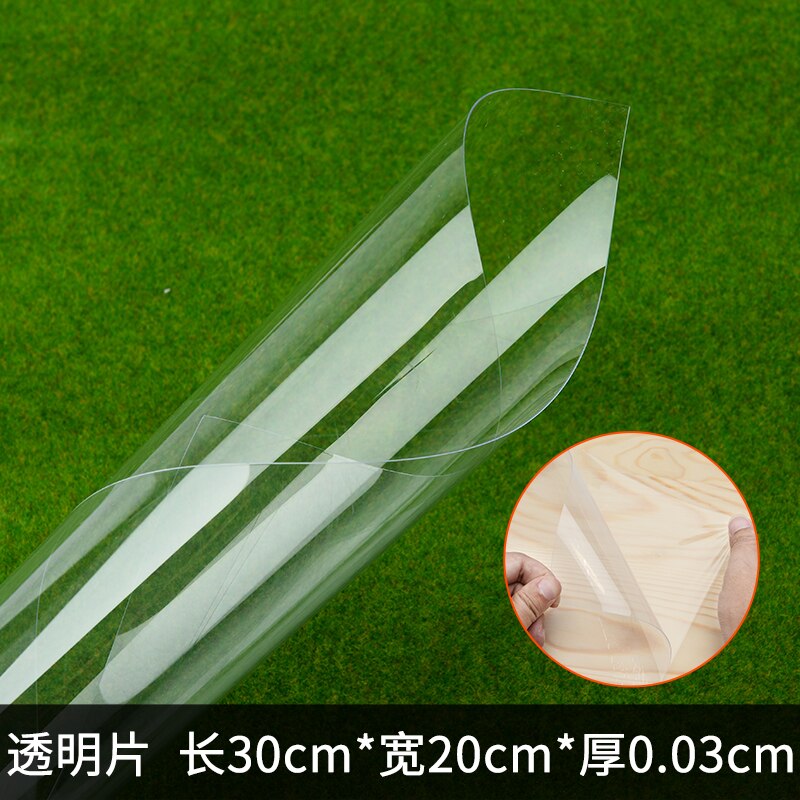 5pcs DIY PVC transparent sheet ABS colorful sheet 200*300mm thickness 0.3mm 0.5mm: 20x30x0.03cm