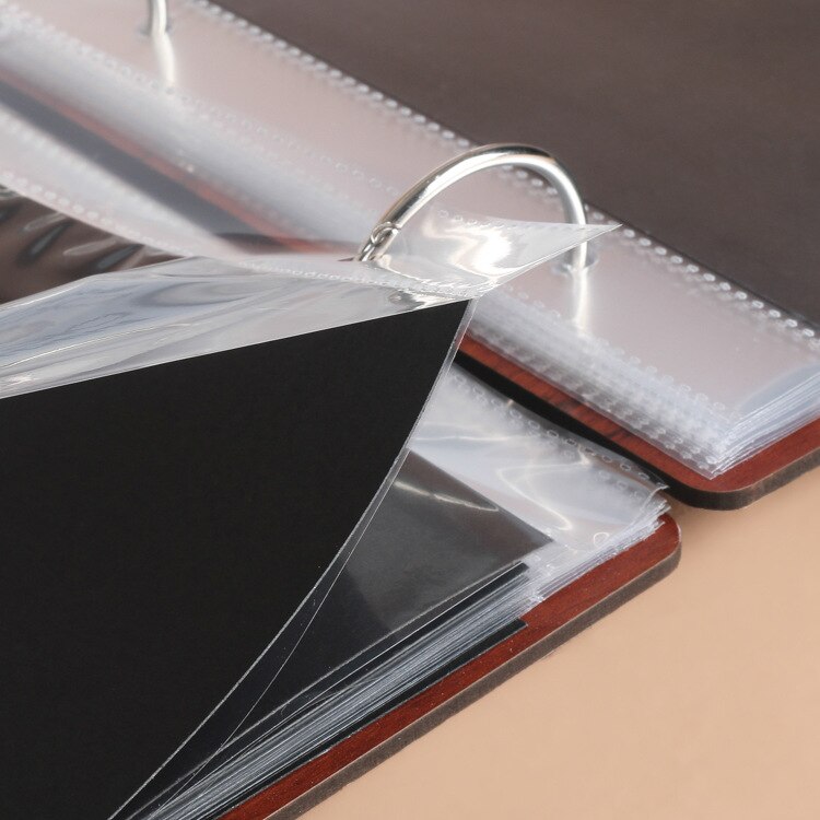 30 Pcs 27 x 27 cm 16 Inch Transparent Clear Pocket Protectors for 16 Inch Wooden DIY Scrapbook Photo Album