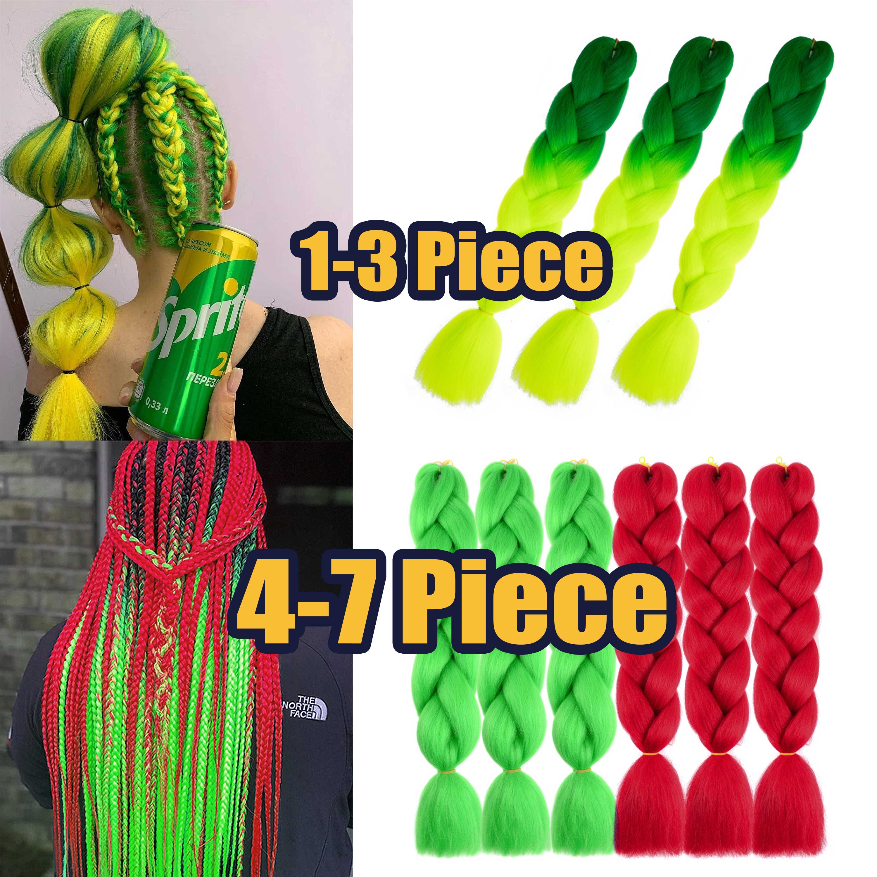 Capelli sintetici Kanekalon tutto'uncinetto Intrecciare i capelli pre allungati Ricci jumbo Trecce Estensioni Accessori per capelli per trecce per ragazze