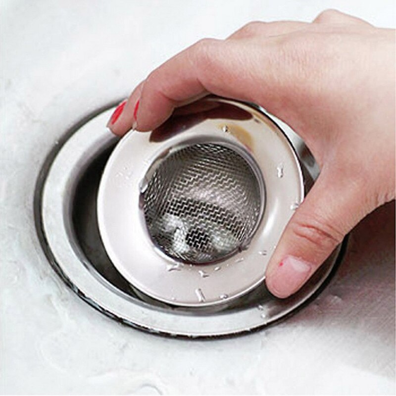Stainless Steel Bathtub Hair Catcher Stopper Shower Drain Hole Filter Trap Kitchen Metal Sink Strainer Filter Barbed Wire