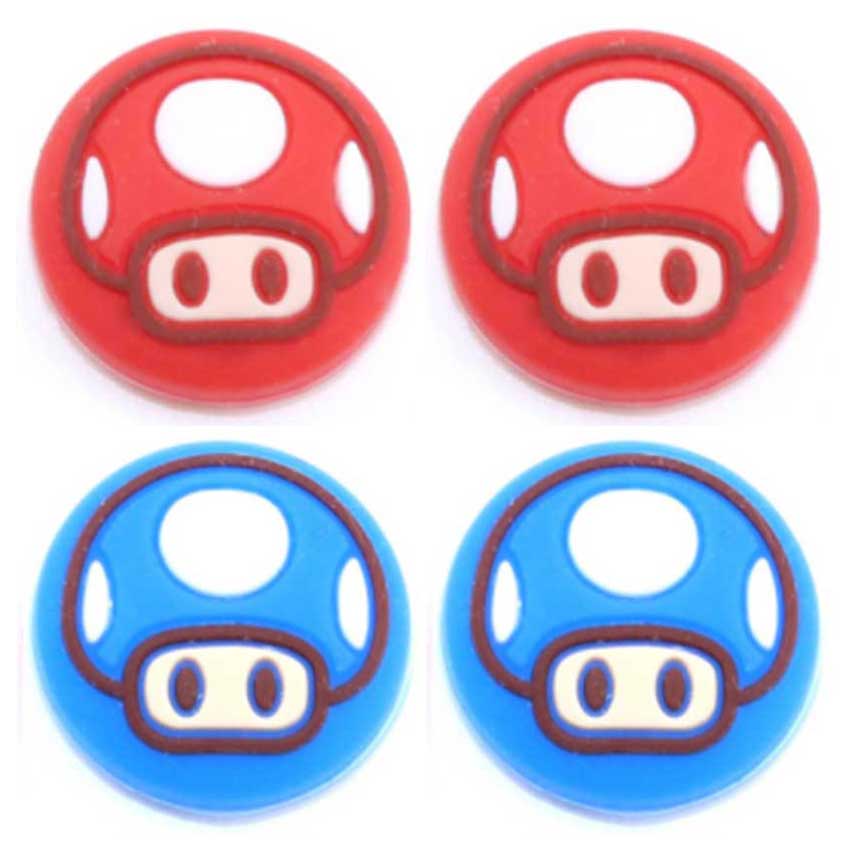 JCD 4PCS For Joy Con Silicone Joystick Thumb Stick Grip Cover Case Analog Caps For Nintendo Switch NS Joy-Con Controller