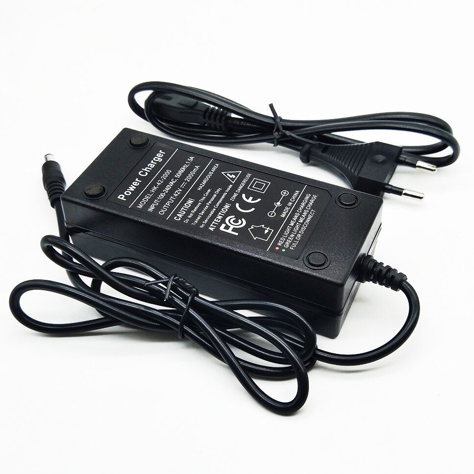 Hk Liitokala 36V 2A Acculader Uitgang 42V 2A Charger Input 100-240VAC Lithium Li-Poly Oplader voor 10Serie 36V