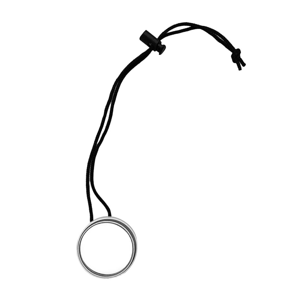 Portable Diving Rearview Mirror Anti-Impact Snorkeling Cave Diving Safety Mirror: White