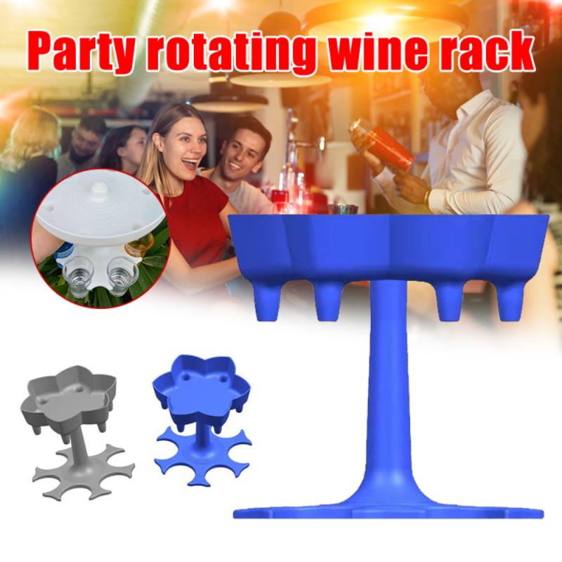 Portable 6 Glass Cup Dispenser Holder Caddy Liquir Dispenser Drinking Games Glass Dispenser Party Barware Accessories