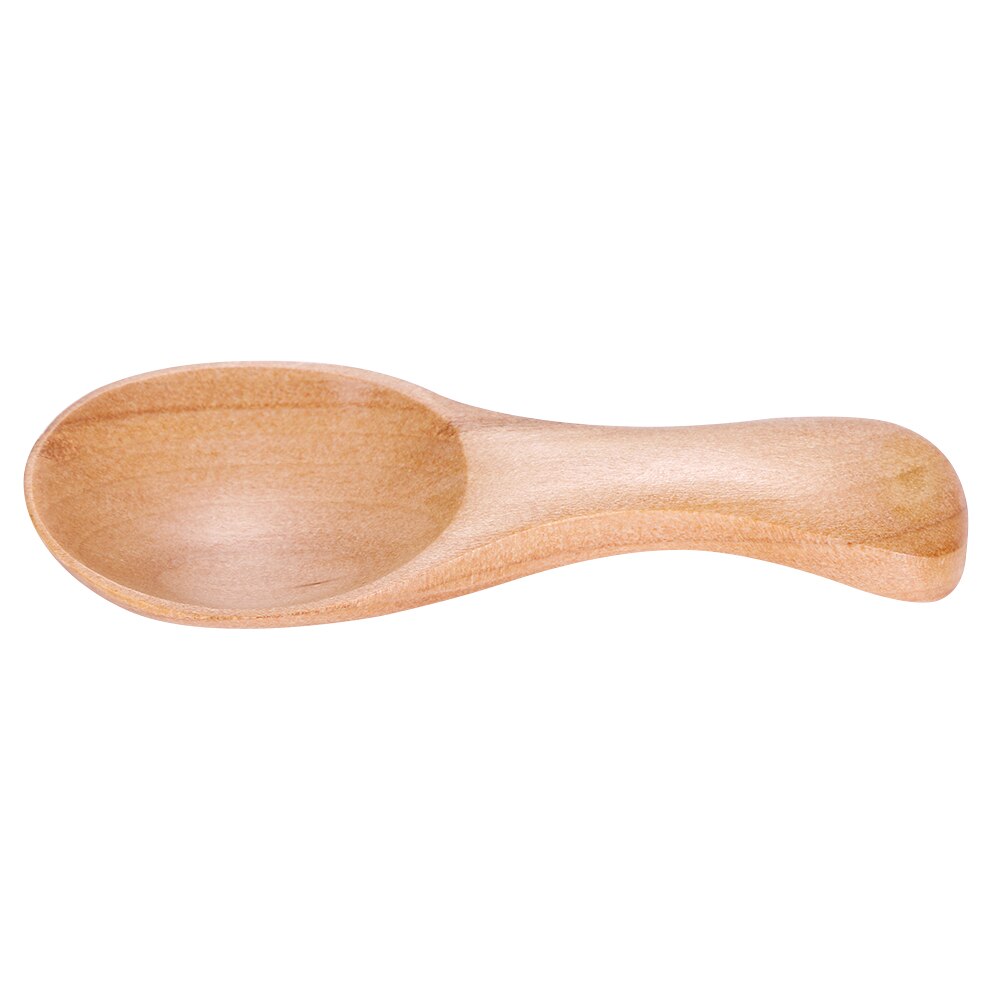 Cuchara de té de madera tradicional hecha a mano, cuchara de azúcar pequeña, utensilios de cocina, accesorios para el hogar, 1 ud.