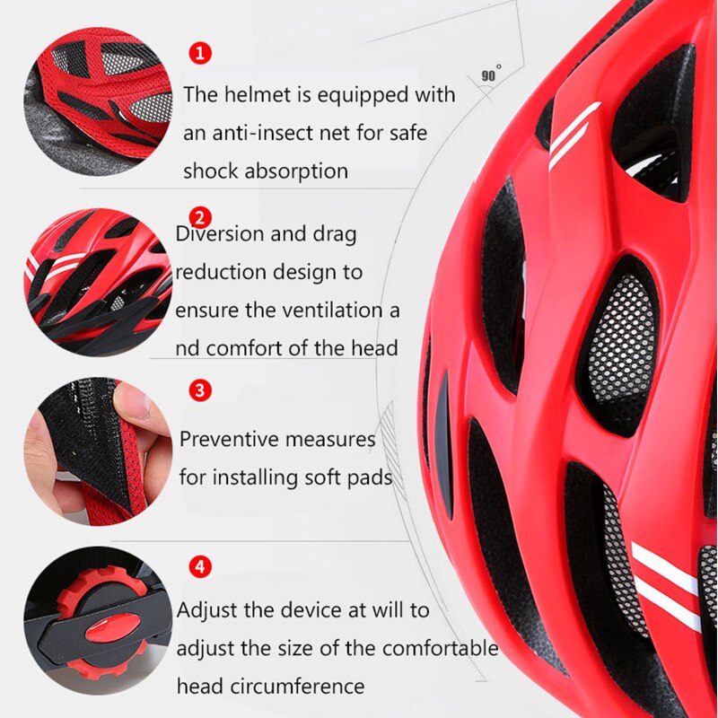 Männer Fahrrad Helm Radfahren EPS Integral geformten Atmungs MTB Rennrad Helm Spezialisiert Capacetes Para Ciclismo Für Mann