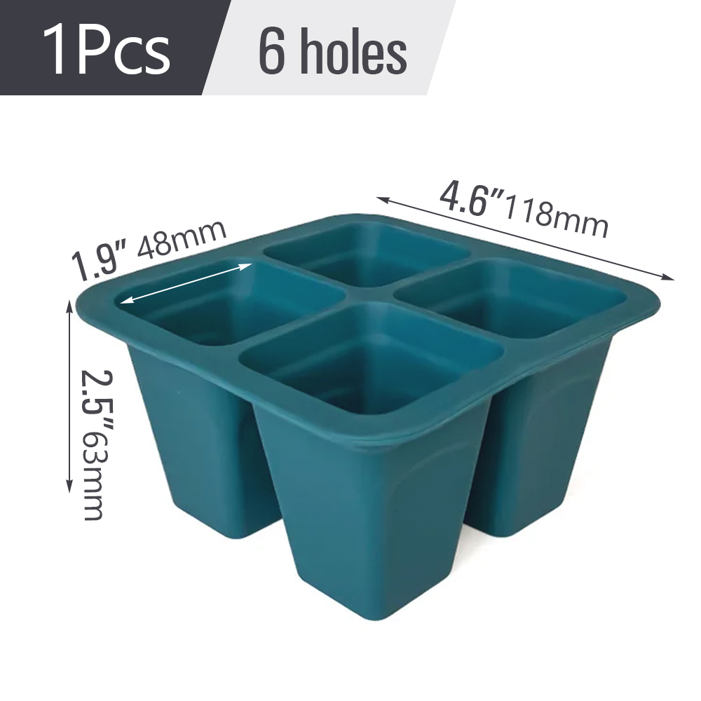 Plantes d'intérieur en silicone pour jardin, cadres de plantes, démarrage de l'escalade, pots de pépinière de semis, conteneur de propagation, boîte de culture de germination, 4 cellules, 6/12 cellules: Orange