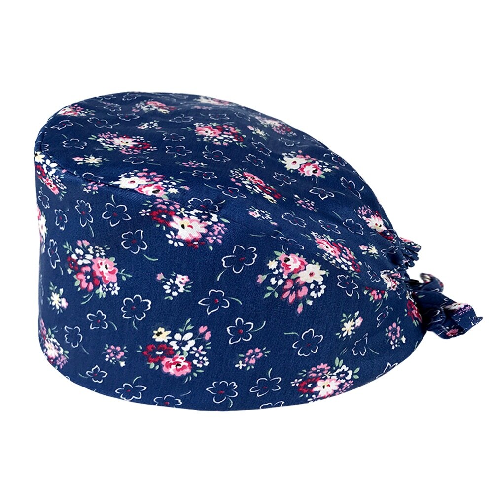 Hospital operating room scrub caps female nurse nursing work caps breathable printing beauty salon nursing hats custom: 12173