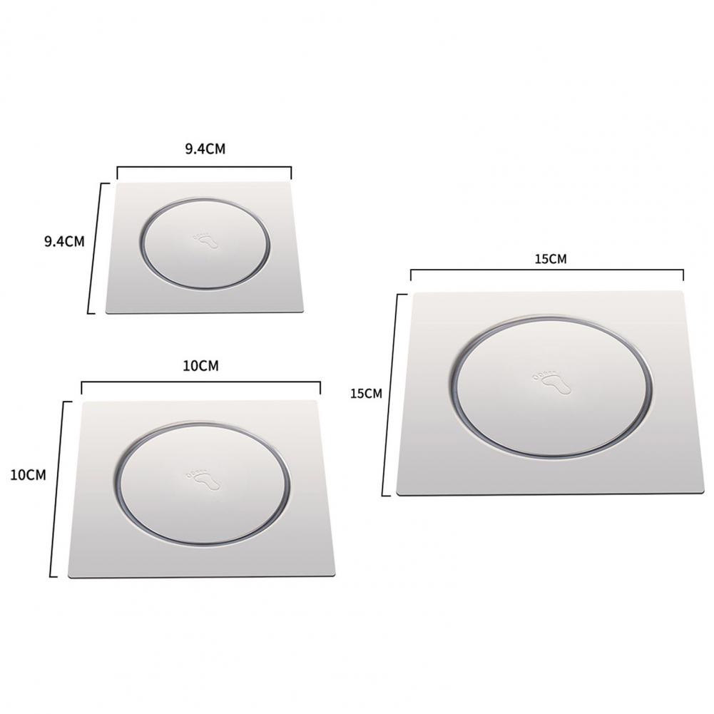 Stainless Steel Floor Drain Cover Precision Sealing Structure Blocks Odor Insect Foot-Pedal Drain Cover Durable Drain Cover