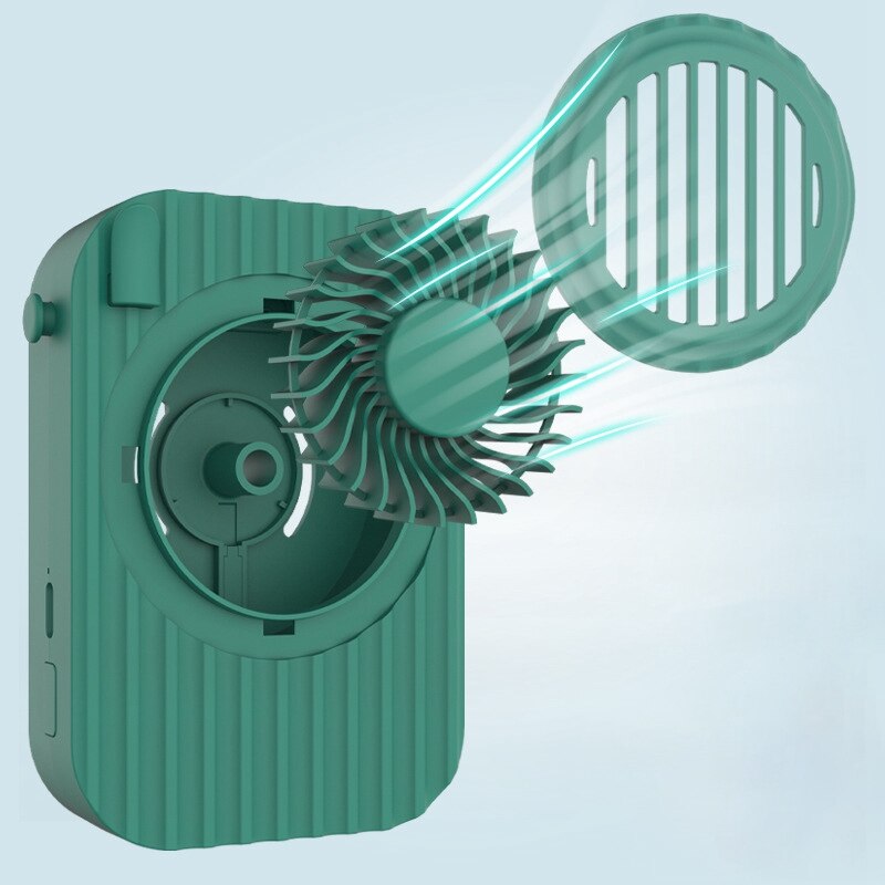 Wearable Neck Fan USB Rechargable Personal Waist Clip Fan Portable Hands Free Air Cooler