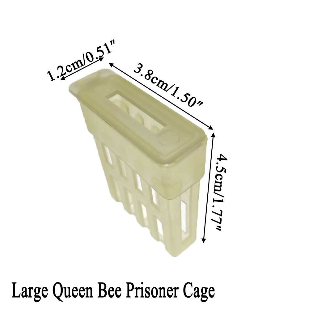 5PCS Queen Bee Cage Catcher Rearing Cages Box Cup Cell Plastic For Prisoner Introduction Bees Tools Beekeeping Supplies: Large
