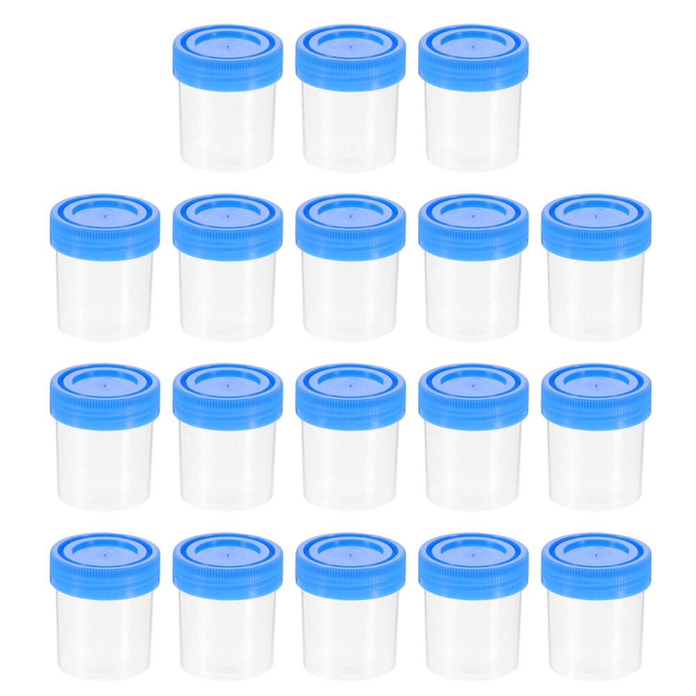 25Pcs Disposal Specimen Cups Convenient Specimen Containers Small Sputum Containers (Random Color)