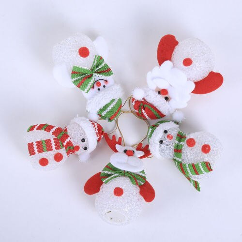 Christmas LED Snowman Light Home Ornaments Xmas Tree Hanging Decoration