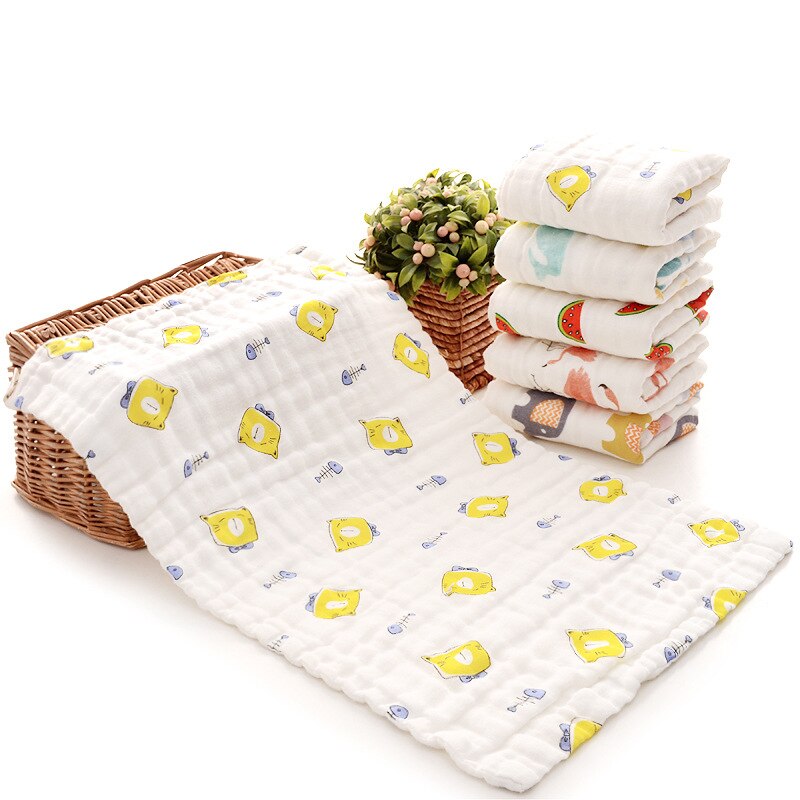 25*45Cm 100% Gaas Katoenen Baby Zakdoek Vierkante Handdoek Mousseline Katoen Baby Gezicht Handdoek Veeg Doek Sussen Handdoek: 09