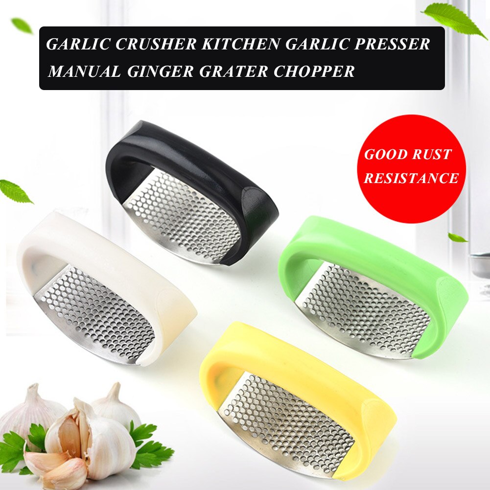 Garlic Slice Press Device Mincer Juicer Ginger Slicer Stainless Steel Fruit Evenly Squeezer Practical Vegetable Tools