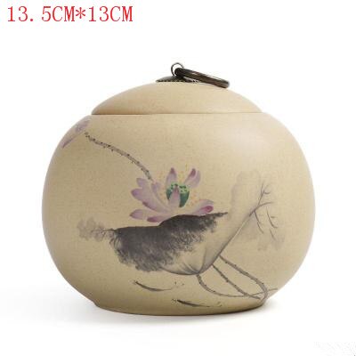 JIA-GUI LUO Farbe Glasur Keramik Tee Caddies Tieguanyin verschlossenen dosen Getrocknete Frucht Tragbare reise Tee Kasten D057: 7
