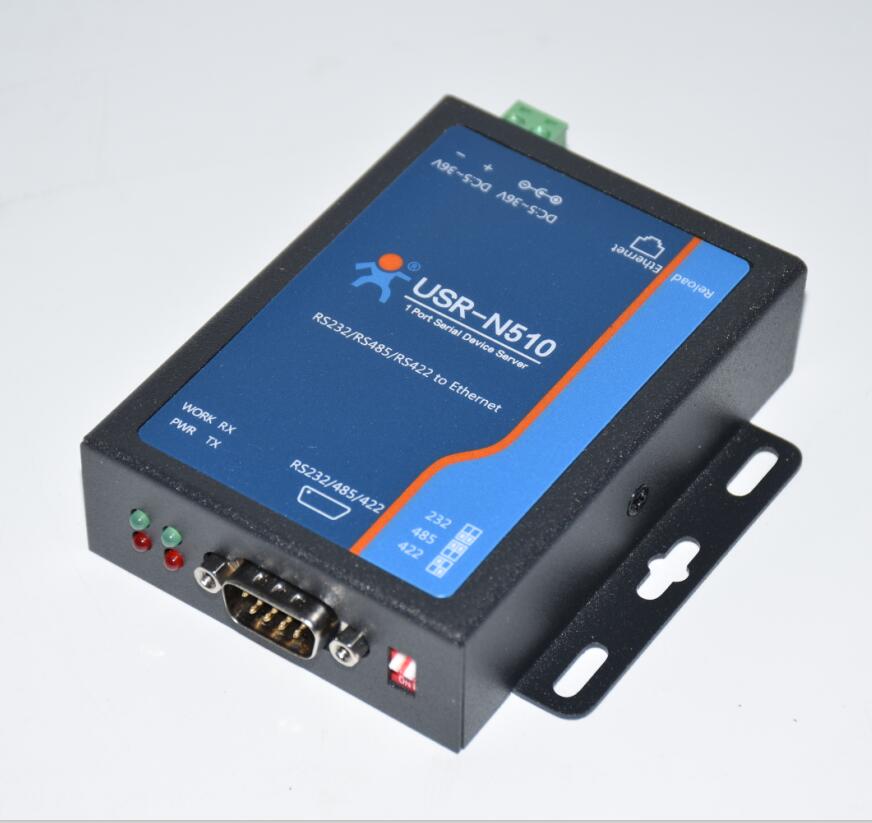 Industrial automation control Serial RS232 RS422 RS485 to Ethernet TCP/IP Converter server USR N510