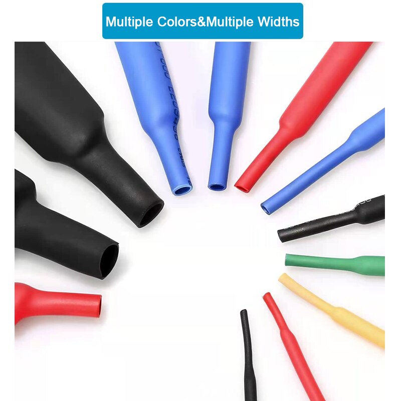 164pcs Heat Shrink Tube for Mobile Cellphone Cable Wire Cable Insulated Sleeving Tubing Waterproof Wire Connect Protector Cover