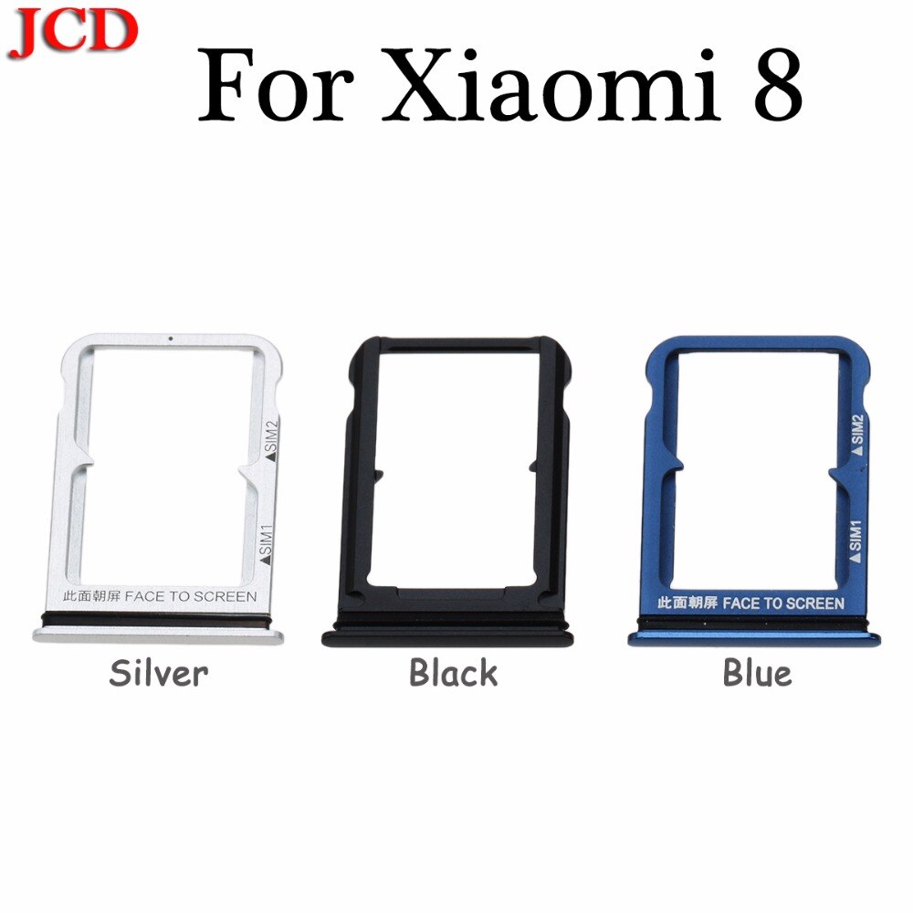 JCD SIM Card Tray Socket Slot Holder Adapters Replacement Spare Parts for Xiaomi 8 Namo SIM & Namo SIM Card Tray Adapters