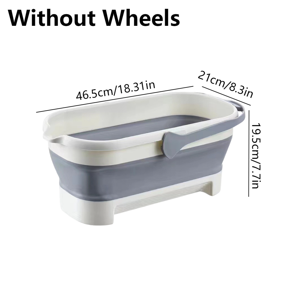 Collapsible Wash Bucket With Wheel Collapsible Bucket With Handle Laundry Basket Space Saving For Camping Traveling Picnic: Burgundy