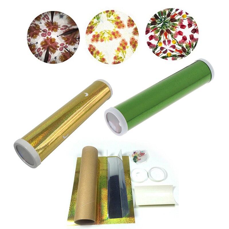 FAI DA TE a Colori Rotante Caleidoscopio kit Esperimento Scientifico Educativi Mestieri ragazzo Cervello a Mani Libere Occhi Cooperazione Giocattolo di Formazione