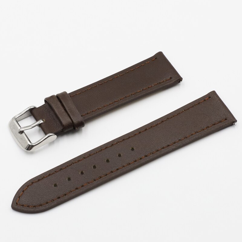 Retro Watch Strap Band 18mm 20mm 22mm 24mm Leather Watchbands Gray Black Brown Blue for Men Watch Accessories: coffee / 19mm