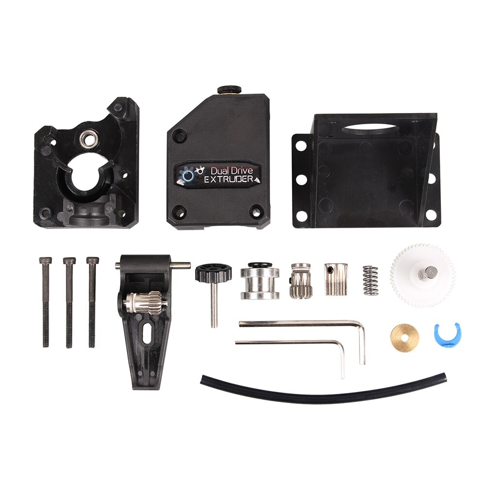 3DSWAY 3D Printer Parts MK8 Extruder Clone Dual Drive Extruder upgrade Bowden DDB Extruder 1.75mm Filament for Ender3 CR10 MK8