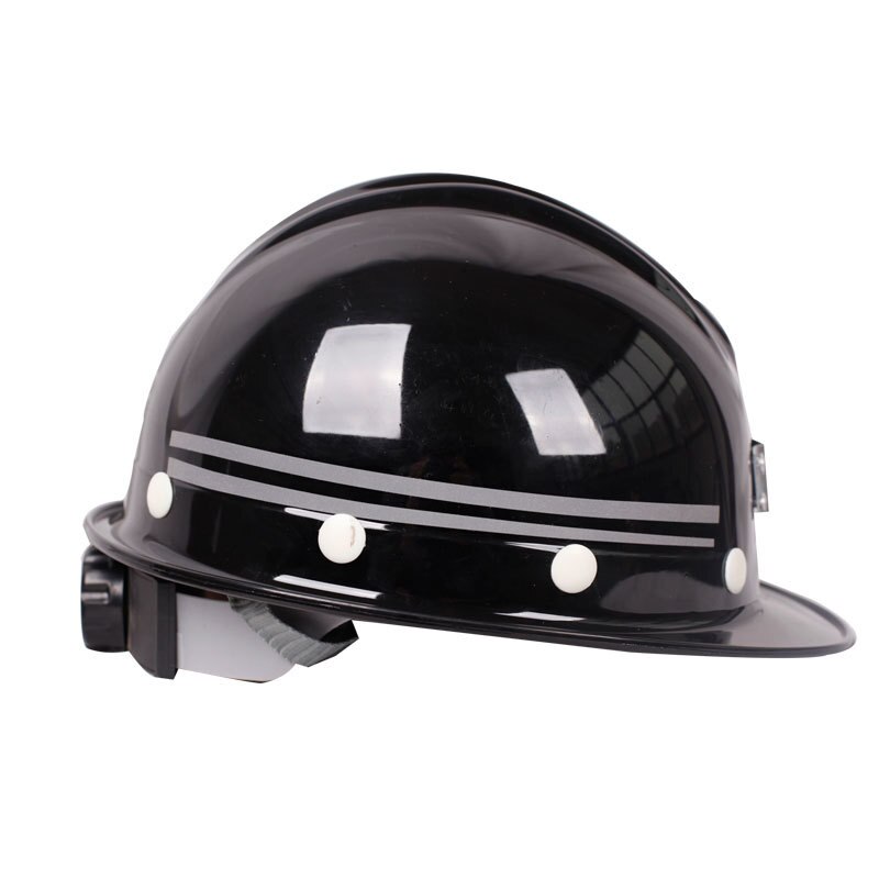 Casquette de sécurité pour la Construction, en plastique pur, avec bande réfléchissante, ajustable pour le travail nocturne, Anti-écrasement sur Site pour électricien