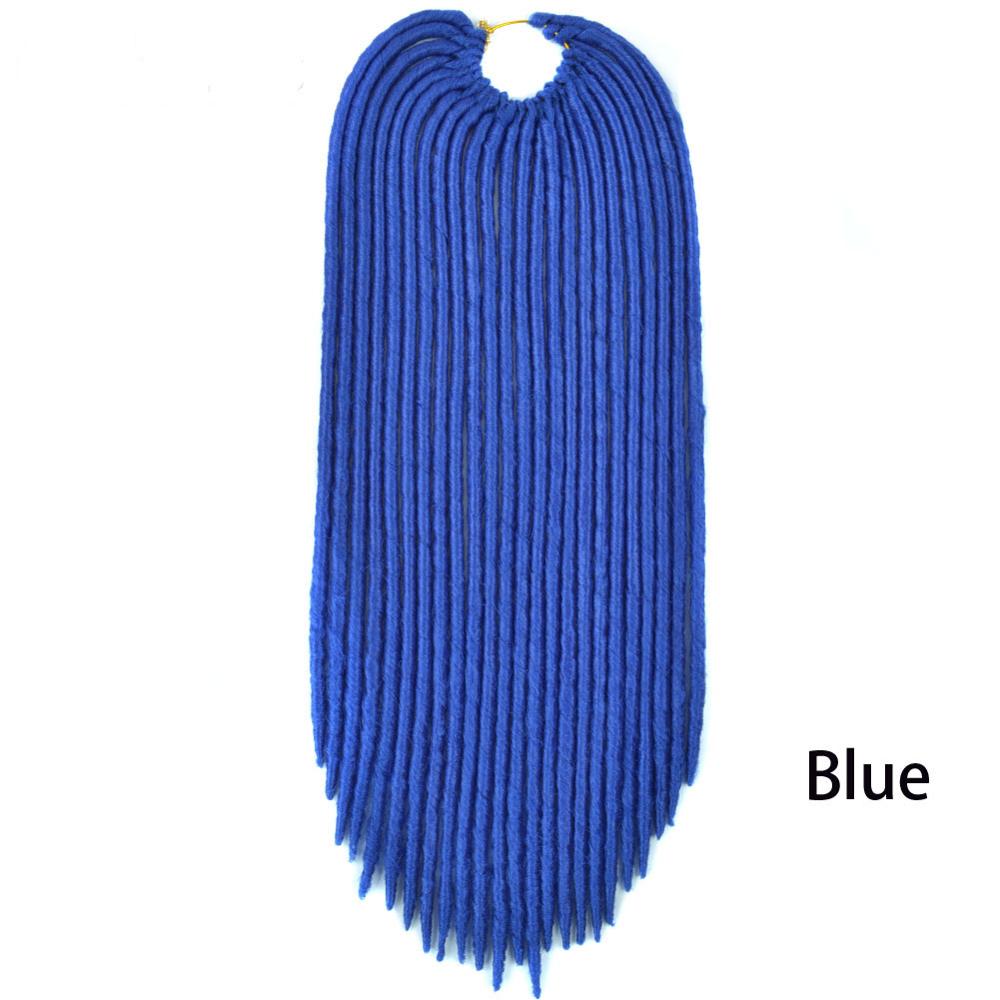 Faux Locks Crochet Braids Hair Synthetic Hair Extensions Braiding Hair Crochet Braids Hair Mixed Color High Temperature Fiber