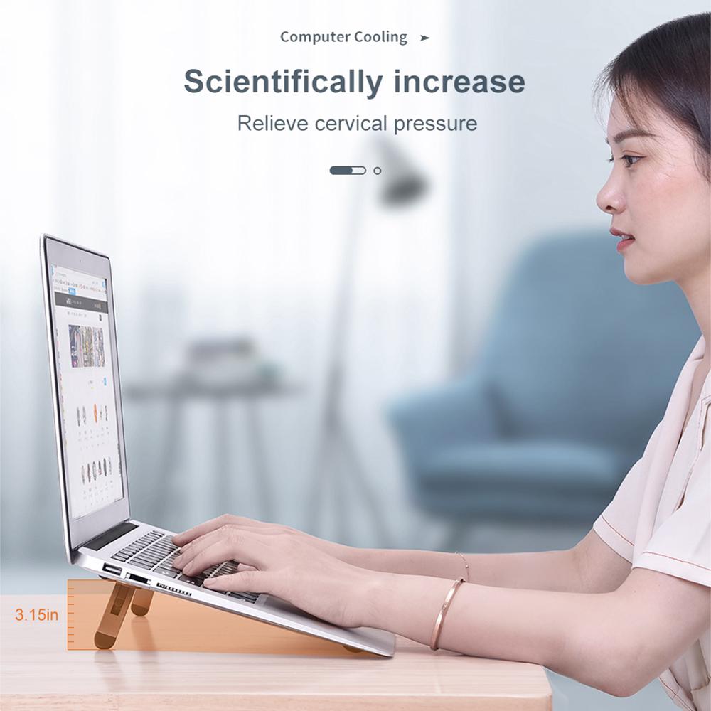 Bærbar stativ støtte notebook tilbehør macbook pro stativ mini foldbar bærbar bærbar holder til bærbar kølestativ