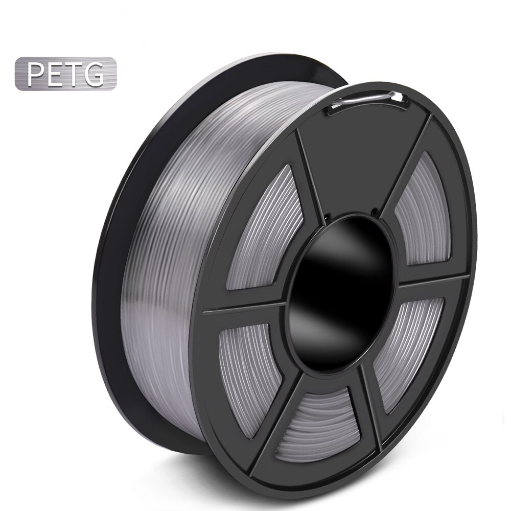 Filament PETG 1kg couleur grise FDM matériel d'imprimante 3D, tolérance 1.75mm 0.02mm haute résistance Non toxique 100% aucun Filament de bulle