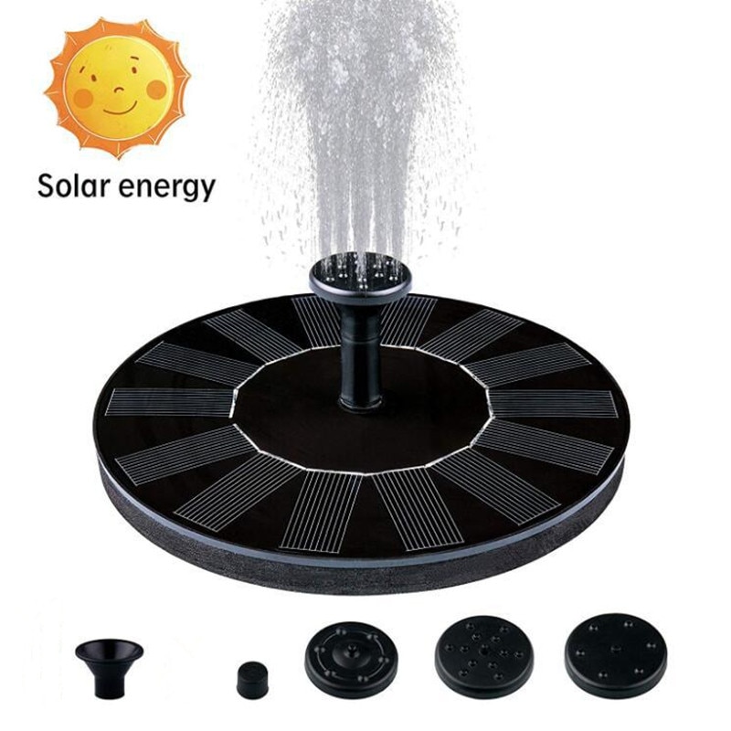 Mini soldriven fontän flytande sol fontän trädgård flytande fontän damm trädgård uteplats dekor gräsmatta dekoration