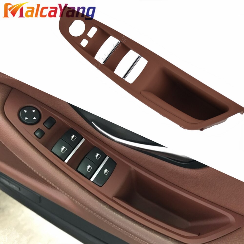 Right Hand Drive RHD For BMW 5 Series F10 F11 F18 520 Black Car Interior Door Handle Inner Door Panel Pull Trim Cover